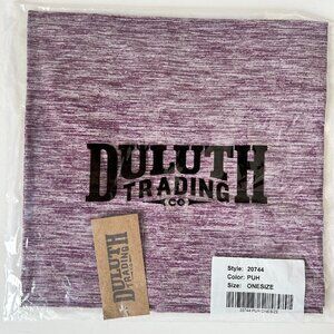 NWT Duluth Trading Co Neck Gator Heather Purple O/S 20744 Lightweight Poly Blend